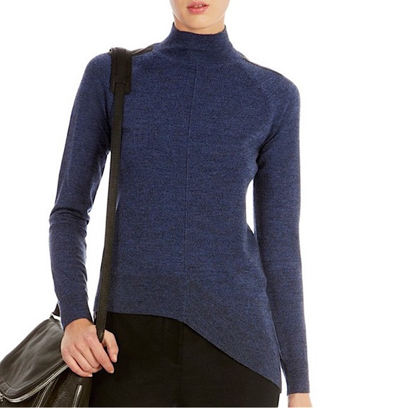 KAREN MILLEN Lightweight Wool Sweater Long Sleeve Blue Streetwear Paris Core 2 - Picture 1 of 14